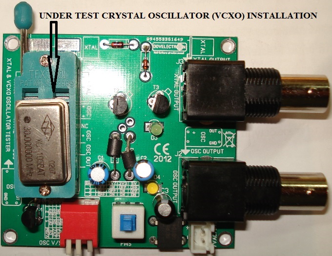 how to check crystal oscillator using multimeter